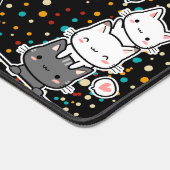 かわいいキャラクター猫 デスクマット (コーナー)