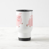 かわいいキャラクター豚の通勤用マグカップ トラベルマグ (中央)