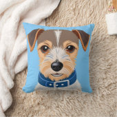 かわいいキャラクター風小型犬のペット愛好家ギフト クッション (ブランケット)