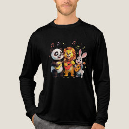 🎵 かわいいキャラクター・アニマル・ミュージックパーティー - 楽しい音楽 トライブレンドTシャツ
