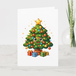 かわいいキャラクター クリスマスツリー オーナメント カード