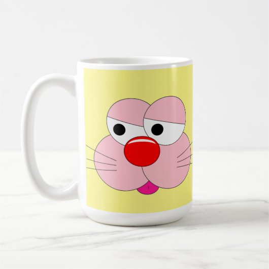 かわいいキャラクター - クールで楽しい コーヒーマグカップ (左)