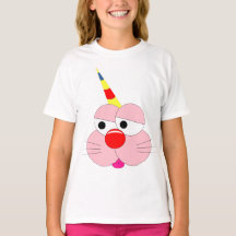 かわいいキャラクター グラフィックTシャツ ユニコーン
