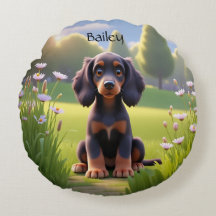 かわいいキャラクター ゴードン・セッター 子犬