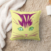 かわいいキャラクター スイート 可愛い 子猫 猫 顔 クッション (ブランケット)