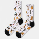 かわいいキャラクター ペットの靴下 | かわいい猫と犬 ソックス (左)
