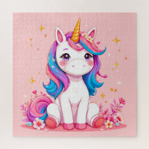 🦄 かわいいキャラクター ユニコーン 魔法のファンタジー キッズアート