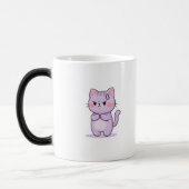 かわいいキャラクター 怒った猫 モーフィングマグカップ (左)