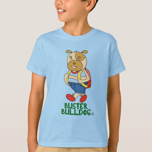 かわいいキャラクター 犬 子供 Tシャツ (正面)