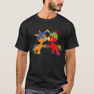 かわいいキャラクターLGBTQIAユニコーンTシャツ Tシャツ