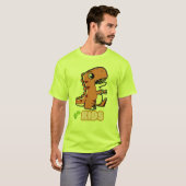 かわいいキャラクターTレックス恐竜子供用Tシャツ Tシャツ (正面フル)