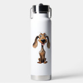 かわいいキャルトゥーン犬の品種アートコレクション ウォーターボトル (正面)