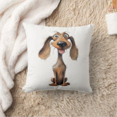 かわいいキャルトゥーン犬の品種アートコレクション クッション (ブランケット)
