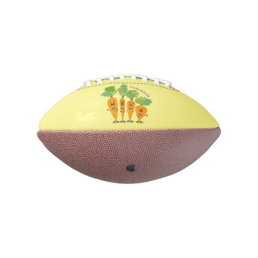 かわいいキャロットカルテット漫画イラストレーション アメリカンフットボール (回転270)