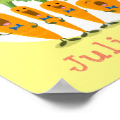 かわいいキャロットカルテット漫画イラストレーション ポスター (角)