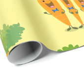 かわいいキャロットカルテット漫画イラストレーション ラッピングペーパー (ロールコーナー)