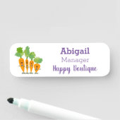 かわいいキャロットカルテット漫画イラストレーション 名札 (インサイチュ)