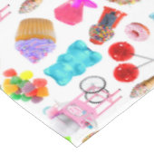 かわいいキャンディの誕生日 テーブルクロス (アングル)