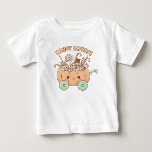 かわいいキャンディエクスプレス ベビーTシャツ (正面)