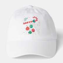 かわいいキャンディケインとクリスマスオーナメントのホリデー