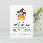 かわいいキャンディコーンのハロウィンお菓子をもらいに行こう！ 招待状 (スタンド正面)
