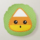 かわいいキャンディコーン円枕 ラウンドクッション (正面)