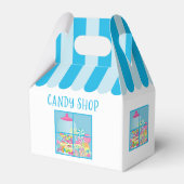 かわいいキャンディショップ誕生日パーティー フェイバーボックス (裏面サイド)