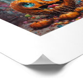 かわいいキャンディハロウィンカボチャのポスター ポスター (角)