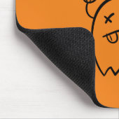 かわいいキャンディハロウィーン幽霊 モノトーンの マウスパッド (コーナー)