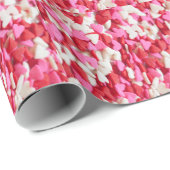 かわいいキャンディハートパターン ラッピングペーパー (ロールコーナー)