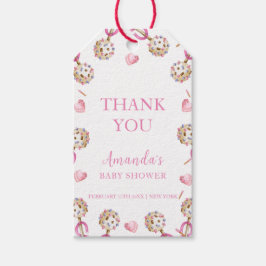 かわいいキャンディバレンタインのスイーテアット赤ちゃんシャワー ギフトタグ