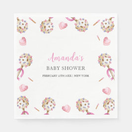 かわいいキャンディバレンタインのスイーテアット赤ちゃんシャワー スタンダードランチョンナプキン