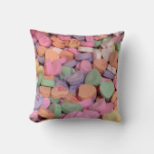 かわいいキャンディバレンタイン会話ハート クッション (正面)
