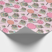 かわいいキャンディパグ ラッピングペーパー (角)