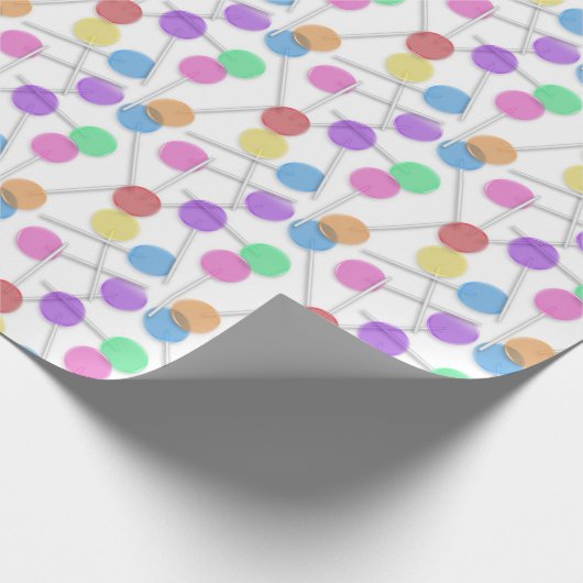 かわいいキャンディパーティースイーツ棒つきキャンデー ラッピングペーパー (角)