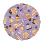 かわいいキャンディーコーンのパターン カッティングボード (正面)