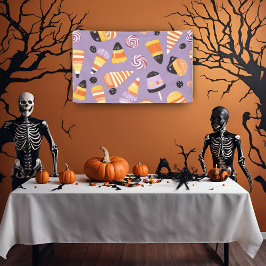 かわいいキャンディーコーンのパターン 横断幕