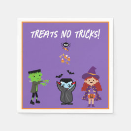 かわいいキャンディーコーンキッズハロウィンコスチュームパーティー スタンダードカクテルナプキン