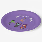 かわいいキャンディーコーンキッズハロウィンコスチュームパーティー ペーパープレート (アングル)