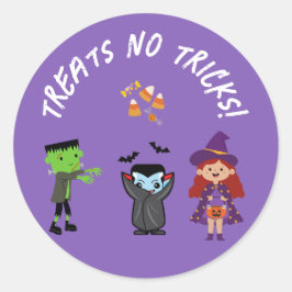 かわいいキャンディーコーンキッズハロウィンコスチュームパーティー ラウンドシール