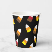 かわいいキャンディーコーンパターンハロウィーン 紙コップ (裏面)