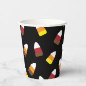 かわいいキャンディーコーンパターンハロウィーン 紙コップ (正面)