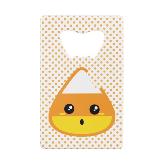 かわいいキャンディーコーンボトルオープナー クレジットカード栓抜き (正面)