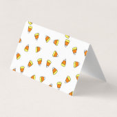 かわいいキャンディーコーン先生教室ハロウィンカード 名刺 (裏面)