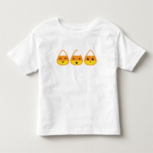 かわいいキャンディーコーン服 トドラーTシャツ (正面)