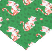 かわいいキャンディ・ケーン猫 テーブルクロス (アングル)