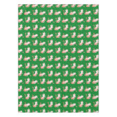 かわいいキャンディ・ケーン猫 テーブルクロス (正面)