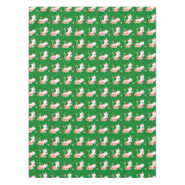 かわいいキャンディ・ケーン猫 テーブルクロス