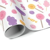 かわいいキャンディ ラッピングペーパー (ロールコーナー)