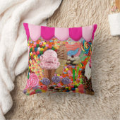 かわいいキャンデーのアイスクリームのSweet sixteenの枕 クッション (ブランケット)